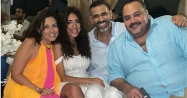 خطوبة مؤلفة "الغزالة رايقة" منة عدلى القيعى على ملحن الأغنية إيهاب عبد الواحد
