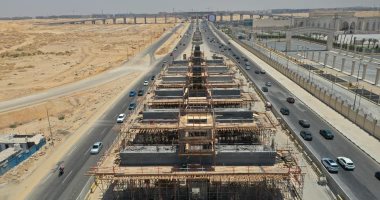 شاهد أحدث صور لمشروع مونوريل العاصمة الإدارية الجديدة