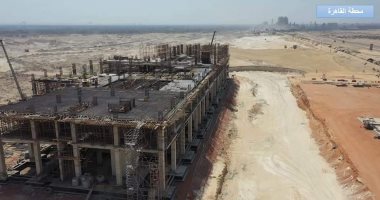 شاهد أحدث صور لتنفيذ الخط الأول للقطار الكهربائى من حلوان للعاصمة الإدارية