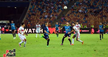 فيريرا يتلقى البطاقة الصفراء بعد الشوط الأول بين الزمالك وبيراميدز ويغادر بصحبة جونياس