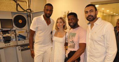 نجوم الفيلم العالمى "A Day to Die" فى زيارة لمدينة الإنتاج الإعلامى
