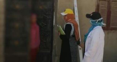 تجريع أهالى قريتى الأنصار والمستقبل فى حملة القضاء على بؤر البلهارسيا ببنى سويف