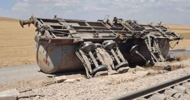 انحراف قطار مكون من 8 عربات صهريج محملة بمادة المازوت بالجزائر