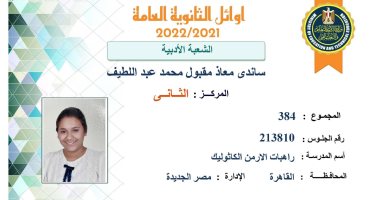 الثانية على الثانوية العامة أدبى: صرخت لما عرفت النتيجة وبابا قال لى فخور بيكى