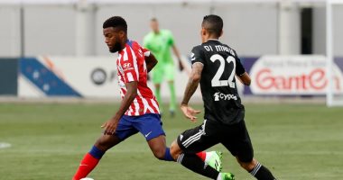 أتلتيكو مدريد يتقدم على يوفنتوس بثنائية موراتا وديًا فى الشوط الأول.. فيديو