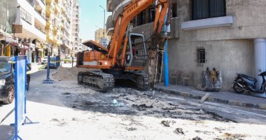 تفاصيل مشروع فصل شبكة مياه الأمطار عن الصرف الصحى بالإسكندرية.. صور