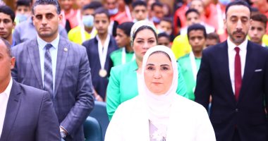 وزيرة التضامن تشهد الحفل الختامى لدورى أبناء مصر لكرة القدم لدور الرعاية
