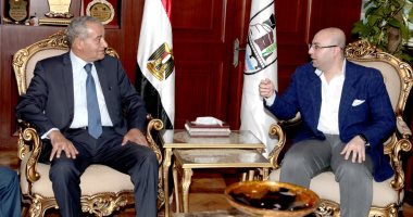 محافظ بنى سويف يستقبل وزير التموين لتفقد عدد من المشروعات بالمحافظة