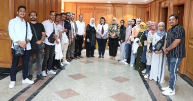 نائب رئيس جامعة المنوفية للتعليم والطلاب تستقبل وفدا من الطلاب العرب
