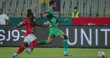 الأهلي يواصل انتصاراته ويهزم المصرى بهدفى ربيعة وحسام حسن..صور
