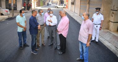 محافظ الغربية يتابع أعمال الرصف بشوارع حى أول المحلة الكبرى