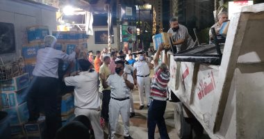 حملة رفع إشغالات مكبرة وإزالة فورية لمبنى مخالف بأسوان