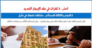 3 ثغرات في عقد الإيجار الجديد.. 2 للمؤجر والثالثة للمستأجر.. نقلا عن "برلماني"