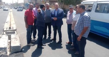 نائب محافظ الجيزة يتفقد مشروعات الرصف والتطوير فى مركز البدرشين