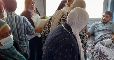 واعظات الأوقاف يزرن مصابى حريق كنيسة أبو سيفين بإمبابة.. صور