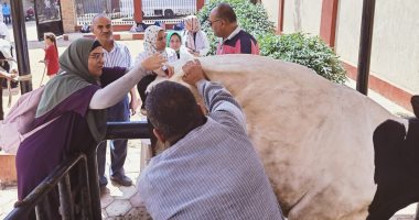 قافلة بيطرية مجانية بنجع عبد الرسول فى أسيوط ضمن حياة كريمة