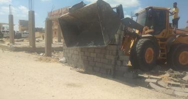 مجلس مدينة العريش يواصل تنفيذ حملات إزالة إشغالات ومبان مخالفة
