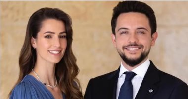 بستايل ملكى.. صورة جديدة لـ ولى العهد الأردنى وعروسته السعودية