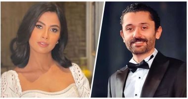 كريم محمود عبد العزيز وروبى يصوران فيلم "شلبى" مع المخرج بيتر ميمى