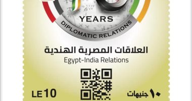 البريد يطلق طابعا تذكاريا بمُناسبة مرور 75 عامًا على تدشين العلاقات بين مصر والهند 