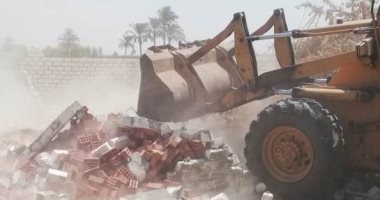 إزالة 223 حالة بالمرحلة الأولى من الموجة الـ20 لحملات إزالة التعديات ببنى سويف
