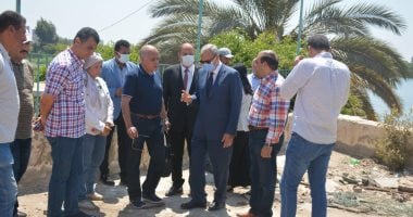 محافظ القليوبية يتفقد المرحلة الثالثة من ممشى أهل مصر ببنها على نهر النيل