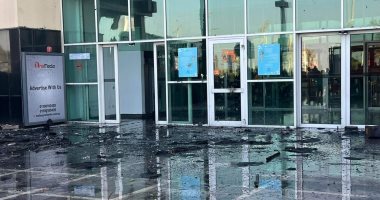 موقع حريق كارفور سيتى سنتر بالإسكندرية بعد إخماد النيران