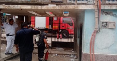 السيطرة على حريق بمحكمة الباجور الجزئية فى المنوفية.. صور