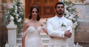على العربى مخرج كباتن الزعترى يحتفل بزواجه على راقصة الباليه أسمينا جانى