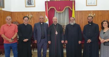 بطريرك الأقباط الكاثوليك يستقبل مسئول أخوية السجون العالمية بالمقر البطريركى