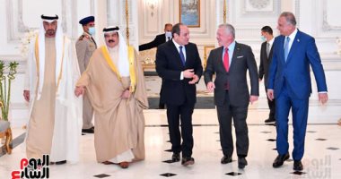 لقاء الأخوة فى العلمين.. الرئيس السيسي يستقبل قادة الأردن والبحرين والعراق بحضور محمد بن زايد آل نهيان.. ويؤكد تقدير مصر قيادة وشعبا للأواصر التاريخية الوثيقة مع أشقائها من الدول العربية