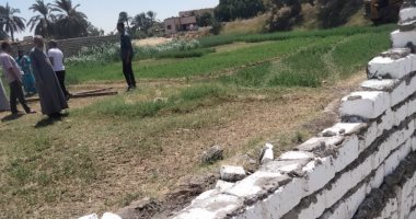 إزالة 106 حالات تعد بالبناء على أملاك الدولة والرى بمركزى مغاغة وملوى بالمنيا