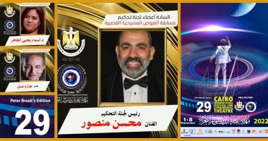 محسن منصور رئيسا للجنة تحكيم مسابقة العروض القصيرة بمهرجان المسرح التجريبي