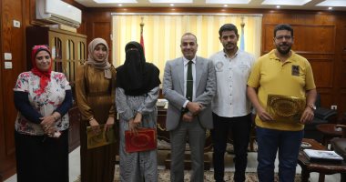 تكريم المشاركين فى معرض إحياء مسار رحلة العائلة المقدسة بكفر الشيخ.. صور