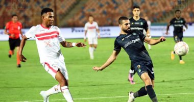 الاتحاد يتقدم على الزمالك بهدف فى أول 45 دقيقة.. إبراهيم حسن يسجل من نصف الملعب.. الأبيض بـ10 لاعبين بعد طرد حسام عبد المجيد.. وفيريرا يفكر فى دكة البدلاء لإنقاذ ليلة الاحتفال بالدورى.. فيديو وصور