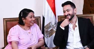 ‏حمادة هلال لـ شيرين عبد الوهاب: ربنا ما يحرمك من الفرحة يا صديقة الكفاح