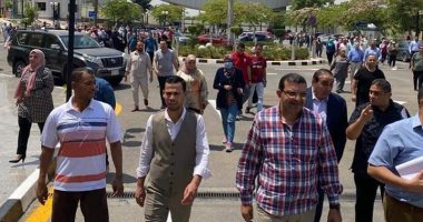 تجربة طوارئ افتراضية لإخلاء مبنى وزارة الطيران المدنى بعد حدوث حريق 