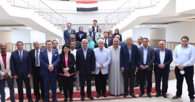 وزير التعليم العالي يتفقد جامعة المنوفية الأهلية.. صور