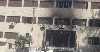 أول صور من حريق مديرية التربية والتعليم بقنا بعد السيطرة عليه