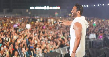 منظم حفل تامر حسنى في السعودية: الأنجح والأقوى بالمملكة هذا العام.. فيديو وصور