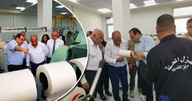 نوبة صحيان بقطاع الأعمال العام لتدشين مصانع الغزل والنسيج الجديدة.. الوزير يتفقد مواقع الإنشاءات لمصانع المحلة ويؤكد: نسعى لتحقيق التكامل وتدريب العاملين لدعم الصناعة.. ولا نهدف لمنافسة القطاع الخاص..صور