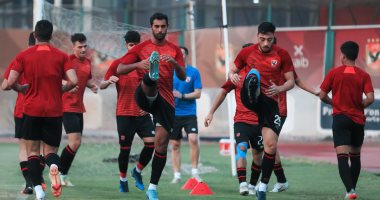 ظهور ريان ومشاركة عبد المنعم في مران الأهلي استعدادا لسيراميكا.. صور