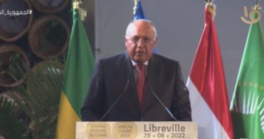 سامح شكرى: أفريقيا تتحمل مسئولية تغير المناخ فى ظل غياب العدالة المناخية