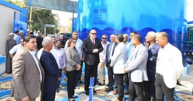 بتكلفة 8 ملايين جنيه.. محافظ قنا يتابع أعمال المرحلة الثانية لمحطة مياه الترامسة النقالي