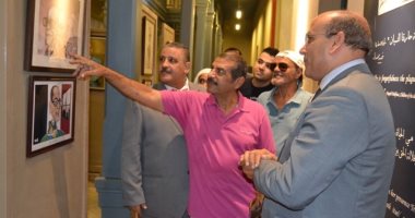 رئيس "التنمية الثقافية" يفتتح معرض "في حب نجيب محفوظ"
