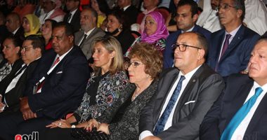 سميحة أيوب وسيمون وسميرة عبد العزيز فى افتتاح مهرجان المسرح التجريبى