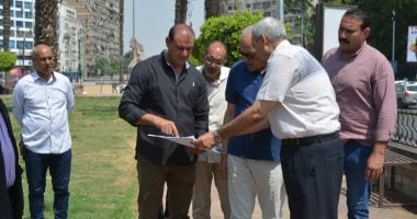 محافظ الجيزة يتفقد أعمال تطوير ميدان النهضة وشارع الجامعة بجنوب الجيزة