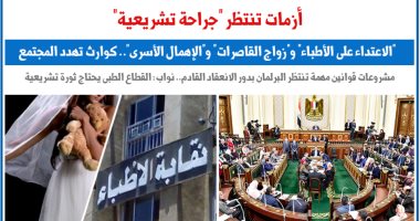 3 أزمات اجتماعية تنتظر "جراحة تشريعية" تحت القبة.. نقلا عن برلمانى