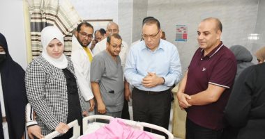 للمرة الثانية.. محافظ الشرقية يزور مصابي حادث قطار الصالحية