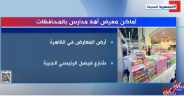 تعرف على أماكن معارض أهلا مدارس بجميع محافظات الجمهورية